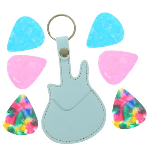 UPKOCH 1 Satz Wählen Sie Eine Aufbewahrungstasche Gitarre Wählt Fall Akustisch Schlüsselanhänger Guitar Pick -beutel Pick-tasche Wählen Sie Den Halter Für Gitarristen Plektrum Blau Pu von UPKOCH