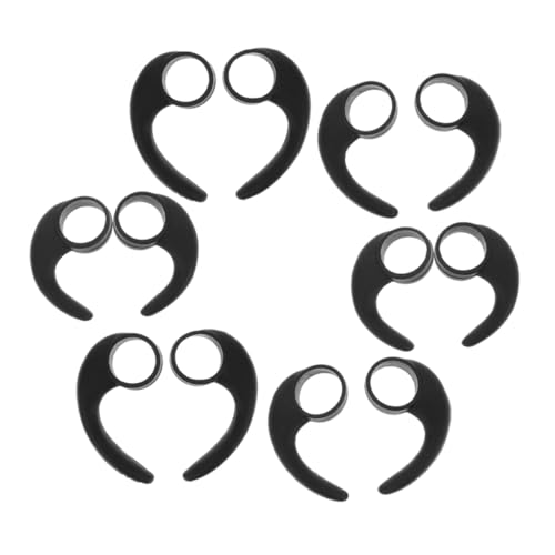 UPKOCH 12 Stück Ohrbügel Kopfhörer Ohrstöpsel Ersatz Silikon Kopfhörer Ohrstöpsel Konzert Ohrstöpsel Für Frauen Ohrstöpsel Für Konzert Gehörschutzausrüstung Kieselgel Schwarz von UPKOCH