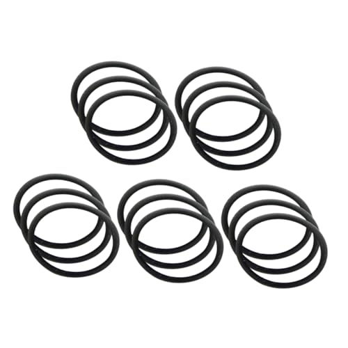 UPKOCH 15 Stück Kleiner Schalldämpferring Trompeten Ständer Für Blasinstrumente Posaunen Saxophon Bands Reparatur Der Trompete Tenor Trompete Ersatzteile Kornettringe Black Gummi von UPKOCH