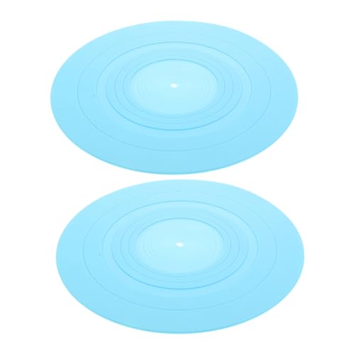 UPKOCH 2 Stück Antistatisches Silikonpad retro aufzeichnen drehteller gummimatte antirutschmatte Platte für Plattenspieler Schallplattenunterlagen aus Vinyl Kieselgel Blau UPKOCH 2 Stück Antistatisches Silikonpad retro aufzeichnen drehteller gummimatte antirutschmatte Platte für Plattenspieler Schallplattenunterlagen aus Vinyl Kieselgel Blau von UPKOCH