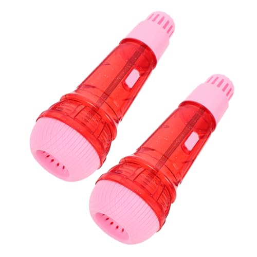 UPKOCH 2 Stück Echo-mikrofon Musikspielzeug Mikrofon Party Gefallen Kinderspielzeugmikrofon Spielzeugmikrofon Für Kinderinstrument Echomikrofon Für Rosa Plastik von UPKOCH