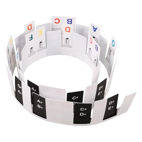 UPKOCH 2 Stück Klaviertastaturpapier Klaviatur beschriftet Finger für Klaviertastatur Aufkleber klavier aufkleber selbstklebender klaviertastatur-aufkleber Klaviertastaturabziehbilder PVC von UPKOCH