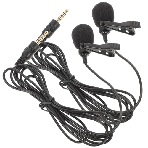 UPKOCH 2 Stück Lavalier-mikrofon Ii Hoch Reversmikrofon Aufzeichnen Für Verdrahtet Telefon-ansteckmikrofone Kragen Mikrofon Zur Aufzeichnung Von Vorlesungen Mini-mikrofon Aps Schwarz UPKOCH 2 Stück Lavalier-mikrofon Ii Hoch Reversmikrofon Aufzeichnen Für Verdrahtet Telefon-ansteckmikrofone Kragen Mikrofon Zur Aufzeichnung Von Vorlesungen Mini-mikrofon Aps Schwarz von UPKOCH