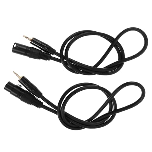 UPKOCH 2 Stück Mikrofonkabel Schwarz Das Drahtkernmaterial Ist Blanker Kupferdraht Und Das Drahtmaterial Ist Kupfer Xlr Lautsprecher Kopfhörer Splitter Mikrofonkabel UPKOCH 2 Stück Mikrofonkabel Schwarz Das Drahtkernmaterial Ist Blanker Kupferdraht Und Das Drahtmaterial Ist Kupfer Xlr Lautsprecher Kopfhörer Splitter Mikrofonkabel von UPKOCH