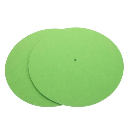 UPKOCH 2 Stück Rekordmatte Pads Platte Für Plattenspieler Plattenspieler-pad Unterlage Drehscheibe Isolierung Vinyl Aufnehmen Plattenspieler-matten Plattenschutzmatte Grün Gefühlt UPKOCH 2 Stück Rekordmatte Pads Platte Für Plattenspieler Plattenspieler-pad Unterlage Drehscheibe Isolierung Vinyl Aufnehmen Plattenspieler-matten Plattenschutzmatte Grün Gefühlt von UPKOCH
