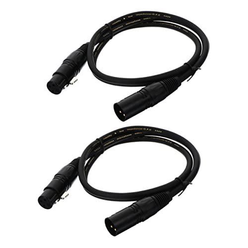 UPKOCH 2 Stück XLR-Mikrofonkabel Kabel für Mikrofon Lautsprecherkabel männlich zu weiblich aufgerollt kupferdraht leiter mikrofonkabel Mikrofon versorgung XLR-Kabel Black UPKOCH 2 Stück XLR-Mikrofonkabel Kabel für Mikrofon Lautsprecherkabel männlich zu weiblich aufgerollt kupferdraht leiter mikrofonkabel Mikrofon versorgung XLR-Kabel Black von UPKOCH