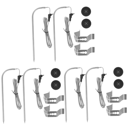 UPKOCH 3 Sätze Temperatursonde Fleischthermometer digital Grillfleischsonde Fleischthermometer grillen Küchensondenthermometer Grillthermometer für die Küche Rostfreier Silber UPKOCH 3 Sätze Temperatursonde Fleischthermometer digital Grillfleischsonde Fleischthermometer grillen Küchensondenthermometer Grillthermometer für die Küche Rostfreier Silber von UPKOCH