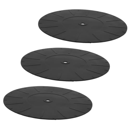 UPKOCH 3 Stück Plattenspieler-Pad antirutschmatte Plattenteller Slipmat Platte für Plattenspieler Vinyl-Recorder-Matte Plattenspieler Silikonmatte Blockflöten-Slipmat Kieselgel Schwarz UPKOCH 3 Stück Plattenspieler-Pad antirutschmatte Plattenteller Slipmat Platte für Plattenspieler Vinyl-Recorder-Matte Plattenspieler Silikonmatte Blockflöten-Slipmat Kieselgel Schwarz von UPKOCH
