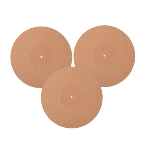 UPKOCH 3 Stück Schallplattenmatte aus Vinyl Kork Platte für Plattenspieler Schallplattenunterlage aus Vinyl Abspielgerät Plattenschutzmatte Disc-Schutzpolster Plattenspieler-Pad UPKOCH 3 Stück Schallplattenmatte aus Vinyl Kork Platte für Plattenspieler Schallplattenunterlage aus Vinyl Abspielgerät Plattenschutzmatte Disc-Schutzpolster Plattenspieler-Pad von UPKOCH