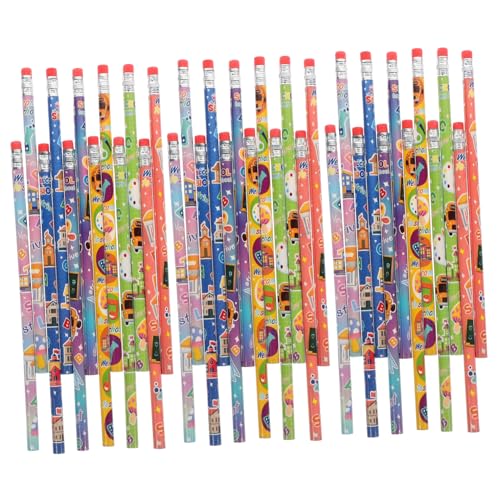 UPKOCH 36 Stück Bleistifte Für Party Schule Süße Bleistifte Spaß Farbe Willkommen Bunt Pastell Multipack Farbig Massenbleistifte Für Das Klassenzimmer Bleistift-gastgeschenke Mini Holz von UPKOCH