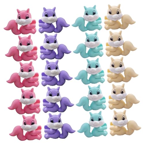 UPKOCH 36 Stück Eichhörnchen Radiergummi Mini-Radierer für das Klassenzimmer Produkt lustig Karikatur geformt Radiergummi für kleine Radiergummis Tierrotler Plastik Zufällige Farbe von UPKOCH