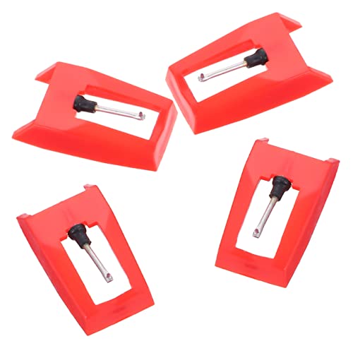 UPKOCH 4 Stück Stift Nadeln Aufzeichnen Ersatz Drehscheibe Plattenspieler-nadel Vinyl -plattenspieler Grammophon Schallplattennadel Player -player -nadel Diamant Abspielgerät Aluminium von UPKOCH