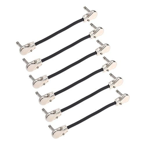 UPKOCH 6Stücke Instrumentenkabel für Gitarre und Bass Flachstecker mit Sauerstofffreiem Geschirmt für Effektpedale und Langlebig UPKOCH 6Stücke Instrumentenkabel für Gitarre und Bass Flachstecker mit Sauerstofffreiem Geschirmt für Effektpedale und Langlebig von UPKOCH