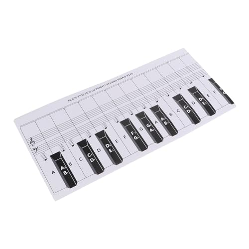 UPKOCH 88 Übungstabelle Für Klavier Leitfaden Zur Klaviertastatur Digitales Klavier Notizen Finger Tastaturnotentabelle Klavier Schlüssel Musik-keyboard Für Anfänger Beschichtetes Papier von UPKOCH