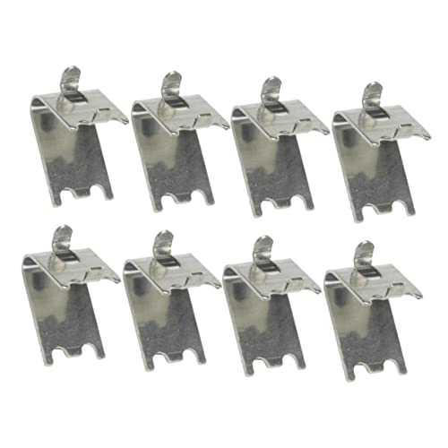 UPKOCH 8St Edelstahl Halteclips für Gefrierschränke Metallclip Gefrierklammern Halterungsclips Kühlschrank-Clips Regalclips Rostfreier Stahl laminieren Stützclip Gefrierschrank von UPKOCH