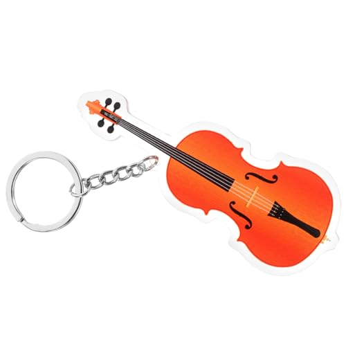 UPKOCH Cello-schlüsselanhänger Schlüsselkettendekoration Themenorientierte Schlüsselkette Der Musik Schlüsselanhänger Mit Musikanhänger Miniatur-geigen-schlüsselanhänger Eisen von UPKOCH