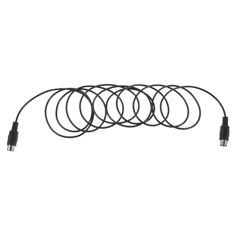 UPKOCH Instrumentenkabel Rechts Synth Keyboard Kabel Kabeltyp Musikinstrumentenleitung Audio 5 Poliger Stecker Stereo Keyboard Anschlusskabel Musikinstrumentenversorgung Schwarzes Kupfer von UPKOCH