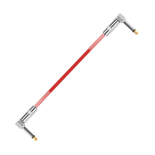 UPKOCH Kabel Für Elektrische Gitarre Guitar Patch -kabel Wirkung Pedal Gitarrenkabel Patchkabel Gitarre Gitarren-patchkabel Rot Metall von UPKOCH