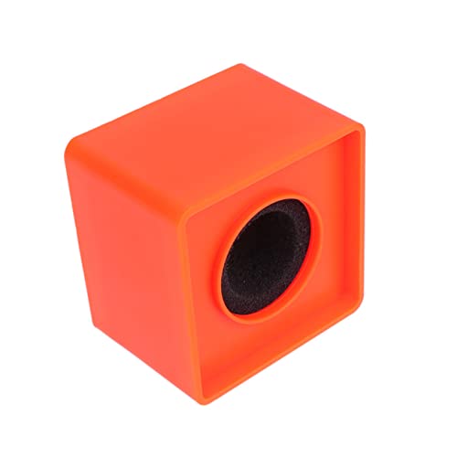 UPKOCH Mikrofon Logo Station aus Quadratisch Orange Professioneller Mikrofonmarkierer für Reporter und Interviews Einfach Großem Platz für Logo Langlebig von UPKOCH