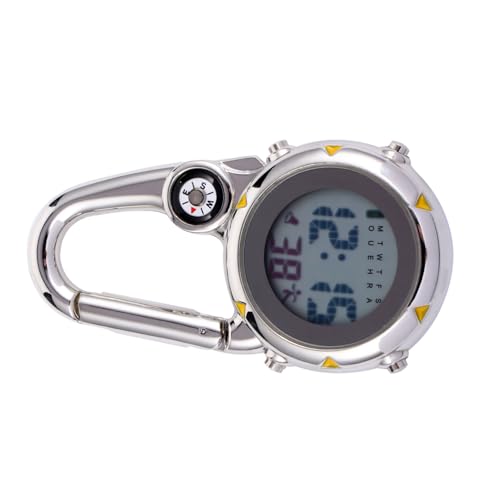 UPKOCH Multifunktionale Taschenuhr mit Kompass und Karabiner und Leuchtend für Outdoor Aktivitäten Camping und Stilvolles Design in Gelb Perfektes UPKOCH Multifunktionale Taschenuhr mit Kompass und Karabiner und Leuchtend für Outdoor Aktivitäten Camping und Stilvolles Design in Gelb Perfektes von UPKOCH