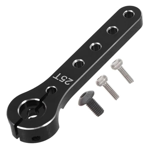 UPKOCH RC-Flugzeug-Reparaturset Arm Auto Lenkung Teile Lenkstange für RC-Flugzeuge RC-Flugzeugzubehör Lenkstange aus Metall für RC-Flugzeuge Aluminiumlegierung Black von UPKOCH
