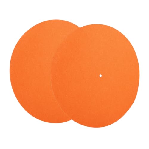 UPKOCH Rekordmatte Schallplattenmatte Vinyl Schutzmatte antirutschmatte plattenspieler nadelreiniger Antistatische Plattentellermatte Rekord-Schutzpolster Heim-Disc-Matte gefühlt Orange UPKOCH Rekordmatte Schallplattenmatte Vinyl Schutzmatte antirutschmatte plattenspieler nadelreiniger Antistatische Plattentellermatte Rekord-Schutzpolster Heim-Disc-Matte gefühlt Orange von UPKOCH