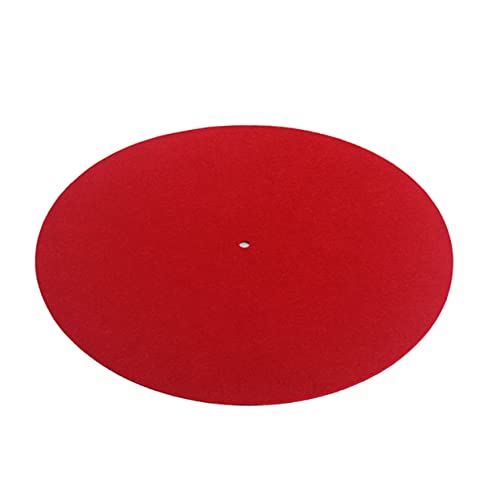 UPKOCH Vinyl Plattenteller Matte Antistatisches Pad aus Wollmaterial Durchmesser Rutschfest mit Etikettenaussparung Kompatibel mit Plattenspielern Rot UPKOCH Vinyl Plattenteller Matte Antistatisches Pad aus Wollmaterial Durchmesser Rutschfest mit Etikettenaussparung Kompatibel mit Plattenspielern Rot von UPKOCH