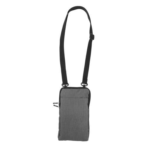 UPKOCH tragbare Handy-Gürteltasche Handy Bauchtasche Crossbody-Handytasche kleine Umhängetasche Handy-Geldbörse Handy geldbörse Brieftasche kleine Handytasche Oxford-Stoff Grey von UPKOCH