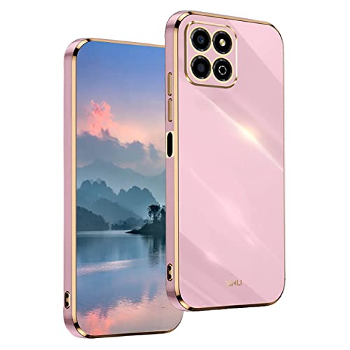 UPLAI Hülle für Honor X8a, Ultra Dünn Stoßfest Handyhülle mit Mode-Galvanik-Design, Prämie TPU und Sanft Silikon Schutzhülle.(Violett) von UPLAI