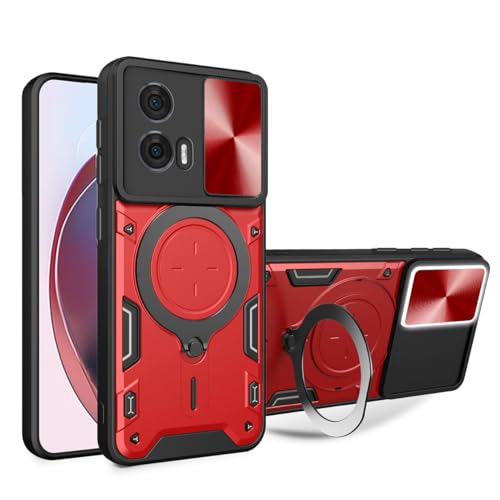 UPLAI Hülle für Motorola Edge 50 Fusion, Slim Stoßfest Rüstung Handyhülle mit Gleiten Kamera Cover und Magnetisch Ständer, Prämie PC+TPU Dauerhaft Schutzhülle.Rot UPLAI Hülle für Motorola Edge 50 Fusion, Slim Stoßfest Rüstung Handyhülle mit Gleiten Kamera Cover und Magnetisch Ständer, Prämie PC+TPU Dauerhaft Schutzhülle.Rot von UPLAI
