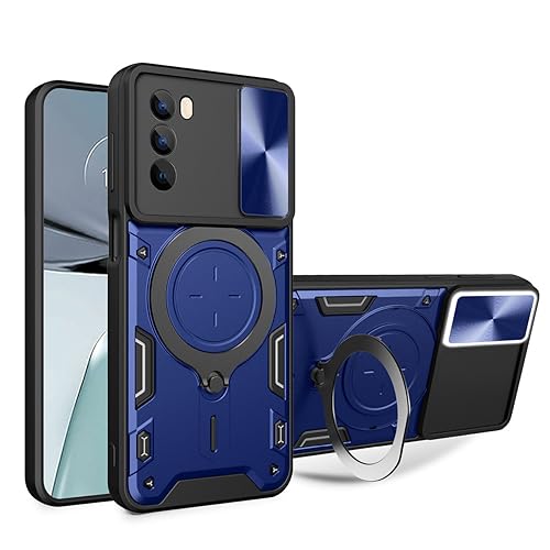 UPLAI Hülle für Motorola Moto G52/Moto G82 5G, Slim Stoßfest Rüstung Handyhülle mit Gleiten Kamera Cover und Magnetisch Ständer, Prämie PC+TPU Dauerhaft Schutzhülle.Blau UPLAI Hülle für Motorola Moto G52/Moto G82 5G, Slim Stoßfest Rüstung Handyhülle mit Gleiten Kamera Cover und Magnetisch Ständer, Prämie PC+TPU Dauerhaft Schutzhülle.Blau von UPLAI