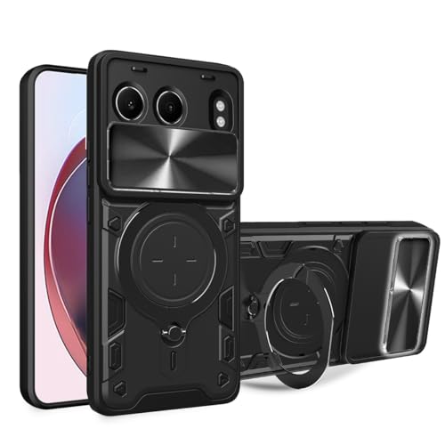 UPLAI Hülle für OnePlus Nord 4 5G, Slim Stoßfest Rüstung Handyhülle mit Gleiten Kamera Cover und Magnetisch Ständer, Prämie PC+TPU Dauerhaft Schutzhülle.Schwarz UPLAI Hülle für OnePlus Nord 4 5G, Slim Stoßfest Rüstung Handyhülle mit Gleiten Kamera Cover und Magnetisch Ständer, Prämie PC+TPU Dauerhaft Schutzhülle.Schwarz von UPLAI