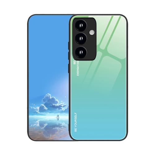 UPLAI Hülle für Samsung Galaxy A55 5G, Slim Stoßfest Farbverlauf Handyhülle Case, Temperiertes Glas Rücken and Sanft TPU Silikon Bumper Schutzhülle Cover.Jugendgrün UPLAI Hülle für Samsung Galaxy A55 5G, Slim Stoßfest Farbverlauf Handyhülle Case, Temperiertes Glas Rücken and Sanft TPU Silikon Bumper Schutzhülle Cover.Jugendgrün von UPLAI