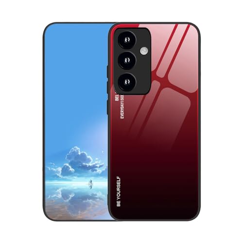UPLAI Hülle für Samsung Galaxy A55 5G, Slim Stoßfest Farbverlauf Handyhülle Case, Temperiertes Glas Rücken and Sanft TPU Silikon Bumper Schutzhülle Cover.Rot Schwarz UPLAI Hülle für Samsung Galaxy A55 5G, Slim Stoßfest Farbverlauf Handyhülle Case, Temperiertes Glas Rücken and Sanft TPU Silikon Bumper Schutzhülle Cover.Rot Schwarz von UPLAI