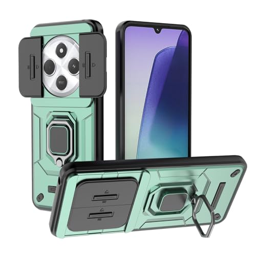 UPLAI Hülle für Xiaomi Redmi 14C 4G/Poco C75/Redmi A4, Stoßfest Rüstung Handyhülle mit Gleiten Kamera Cover & 360° Drehbar Metall Ring Ständer, Prämie TPU + PC Dauerhaft Schutzhülle. Grün UPLAI Hülle für Xiaomi Redmi 14C 4G/Poco C75/Redmi A4, Stoßfest Rüstung Handyhülle mit Gleiten Kamera Cover & 360° Drehbar Metall Ring Ständer, Prämie TPU + PC Dauerhaft Schutzhülle. Grün von UPLAI