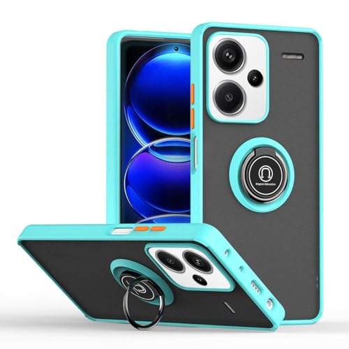 UPLAI Hülle für Xiaomi Redmi Note 13 Pro+ Plus 5G, Slim Stoßfest Handyhülle Case mit Magnetischer Autohalterung, Prämie PC + TPU Bumper Stilvoll Gefrostet Schutzhülle.(Himmelblau) von UPLAI