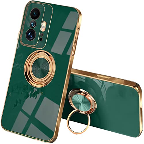 UPLAI Stilvoll Hülle für Xiaomi 11T Pro 5G/Xiaomi 11T 5G, Slim Stoßfest Galvanik-Design Handyhülle Case mit Ringhalter, Sanft TPU Silikon Bumper Schutzhülle Cover.Dunkelgrün UPLAI Stilvoll Hülle für Xiaomi 11T Pro 5G/Xiaomi 11T 5G, Slim Stoßfest Galvanik-Design Handyhülle Case mit Ringhalter, Sanft TPU Silikon Bumper Schutzhülle Cover.Dunkelgrün von UPLAI