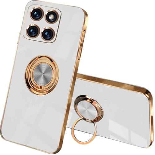 UPLAI Stilvoll Hülle für Xiaomi 14 5G, Slim Stoßfest Galvanik-Design Handyhülle Case mit Ringhalter, Sanft TPU Silikon Bumper Schutzhülle Cover.Weiß UPLAI Stilvoll Hülle für Xiaomi 14 5G, Slim Stoßfest Galvanik-Design Handyhülle Case mit Ringhalter, Sanft TPU Silikon Bumper Schutzhülle Cover.Weiß von UPLAI