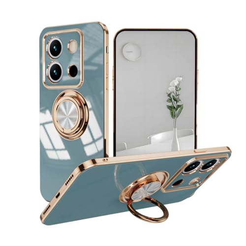UPLAI Stilvoll Hülle für Xiaomi Redmi Note 13 Pro 5G, Slim Stoßfest Galvanik-Design Handyhülle Case mit Ringhalter, Sanft TPU Silikon Bumper Schutzhülle Cover.Grau UPLAI Stilvoll Hülle für Xiaomi Redmi Note 13 Pro 5G, Slim Stoßfest Galvanik-Design Handyhülle Case mit Ringhalter, Sanft TPU Silikon Bumper Schutzhülle Cover.Grau von UPLAI