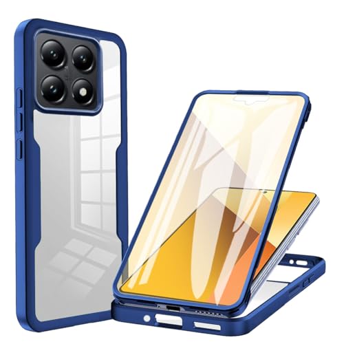 UPLAI Transparente Hülle für Xiaomi 14T Pro 5G, 360-Grad-Ganzkörper Militärqualität Stoßfest Handyhülle Eingebauter Displayschutz, Weich TPU Bumper Schutzhülle. Blau UPLAI Transparente Hülle für Xiaomi 14T Pro 5G, 360-Grad-Ganzkörper Militärqualität Stoßfest Handyhülle Eingebauter Displayschutz, Weich TPU Bumper Schutzhülle. Blau von UPLAI