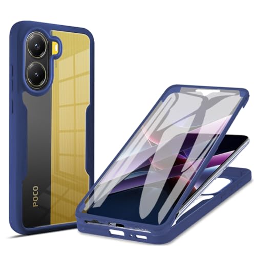 UPLAI Transparente Hülle für Xiaomi Poco X7 Pro, 360-Grad-Ganzkörper Militärqualität Stoßfest Handyhülle Eingebauter Displayschutz, Weich TPU Bumper Schutzhülle. Blau UPLAI Transparente Hülle für Xiaomi Poco X7 Pro, 360-Grad-Ganzkörper Militärqualität Stoßfest Handyhülle Eingebauter Displayschutz, Weich TPU Bumper Schutzhülle. Blau von UPLAI