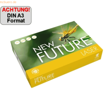 UPM New Future Kopierpapier Laser 9538B80 B A3 80g 500 Blatt von UPM