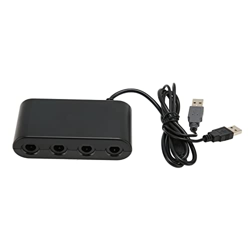 UPQRSG Game Cube Controller Adapter, 4 Ports Game Controller Adapter für Switch für W U PC, 3 In 1 GC Controller Adapter mit Turobo Funktion von UPQRSG