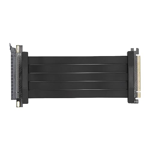 UPQRSG Pcie 4.0 X16 Extender Riser Kabel, Hochgeschwindigkeitsflexibel 180 Grad 26 GB/S, 7,9 Zoll Langes, Vergoldetes GPU Verlängerungskabel, Kompatibel mitRTX3090 Rtx3080ti RTX3070 von UPQRSG