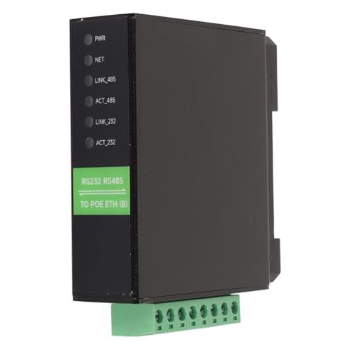 UPQRSG RS485 zu RJ45 Ethernet Seriellserver, Zweikanal Schienenmontage, 1200 Bis 115200 BPS, RS232 zu RJ45 Ethernet Modul, Industrielles, Isoliertes Serielles Modul Zur Schienenmontage von UPQRSG