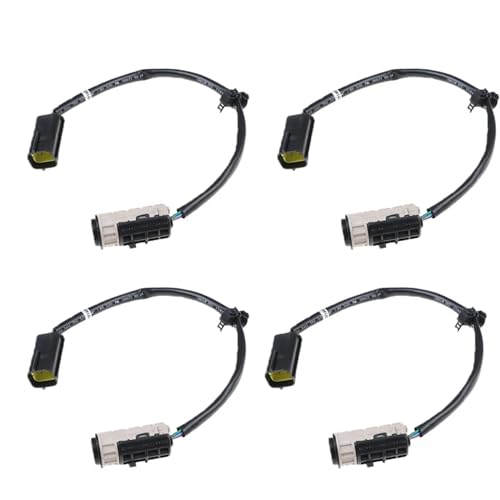 PDC Sensoren 95720-3M000 957203M000 Umkehr Radar Ultraschall PDC Parkplatz Sensor Für Hyundai Für Genesis 5,0 Limousine 2009-2014 Rückfahrsensor(Schwarz,4 Stück) von URAGER