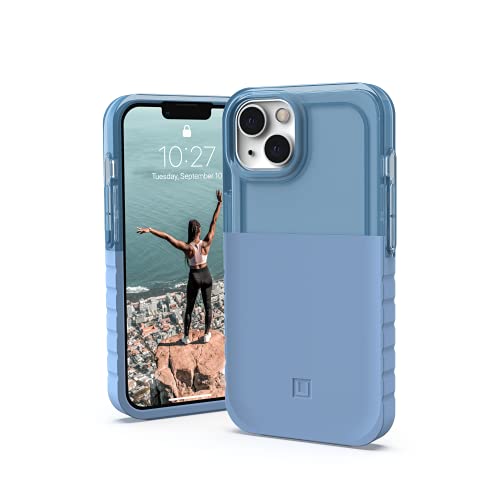 U by UAG [U] Dip Case kompatibel mit Apple iPhone 13 [4,5m Fallschutz nach US-Militärstandard, Wireless Charging kompatibel, Dreiteiliges iPhone Case] cerulean von Urban Armor Gear