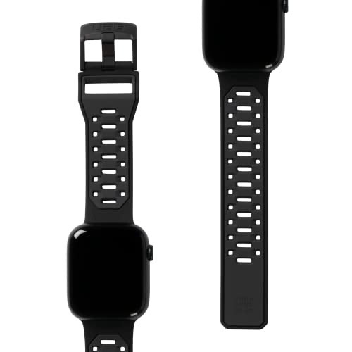 URBAN ARMOR GEAR Civilian Armband Apple Watch Ultra / 45mm / 44mm / 42mm [Series 8/7 / 6/5 / 4/3 / 2/1,49mm,Weiches Silikon Ersatzband,Verschluss Edelstahl] Graphite,194002114032 von URBAN ARMOR GEAR