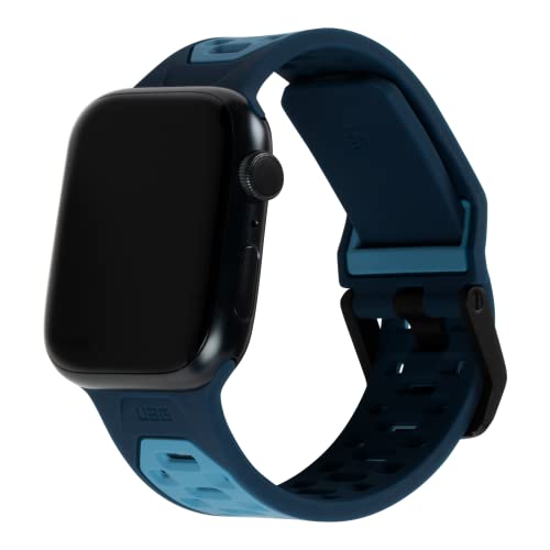 URBAN ARMOR GEAR Civilian Armband für Apple Watch Ultra / 45mm / 44mm / 42mm [Series 8/7 / 6/5 / 4/3 / 2/1, Watch Ultra 49mm, Weiches Silikon Ersatzband, Verschluss aus Edelstahl] blau von URBAN ARMOR GEAR