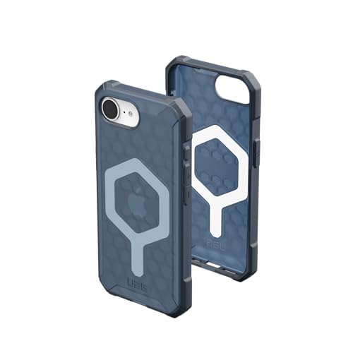 URBAN ARMOR GEAR Essential Armor MS Case kompatibel mit Apple iPhone 16E Hülle (Wireless Charging / Magnetisches Laden optimiert, 4,6m Fallschutz) cloud blau von URBAN ARMOR GEAR